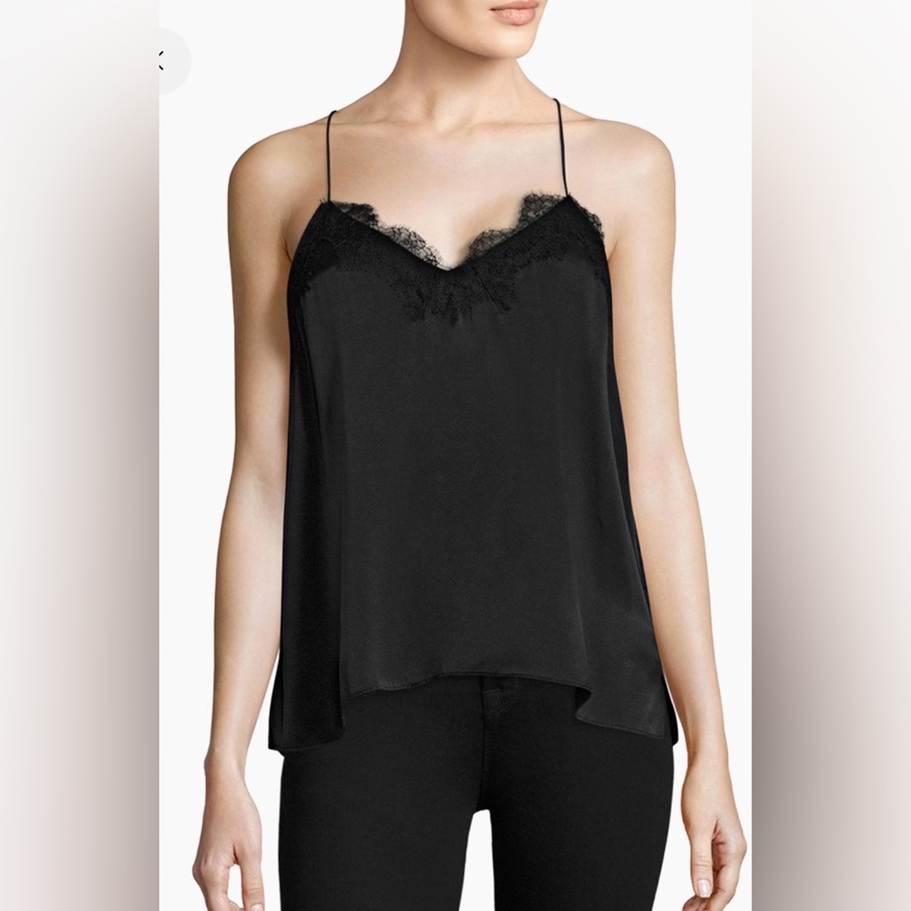 Cami NYC Black Lace Detail Top